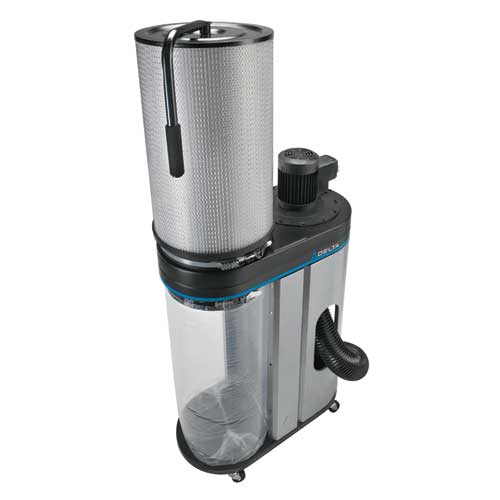 Delta 1 HP Dust Collector 650 CFM with Canister