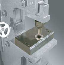 Picture of oversize Punching Assembly, 1-9/16 capacity - Note: safety guard removed for clarity